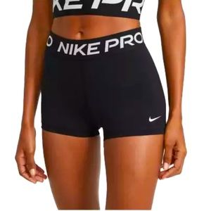 Women’s Nike Pro Dri-Fit Short in Black, Size Large